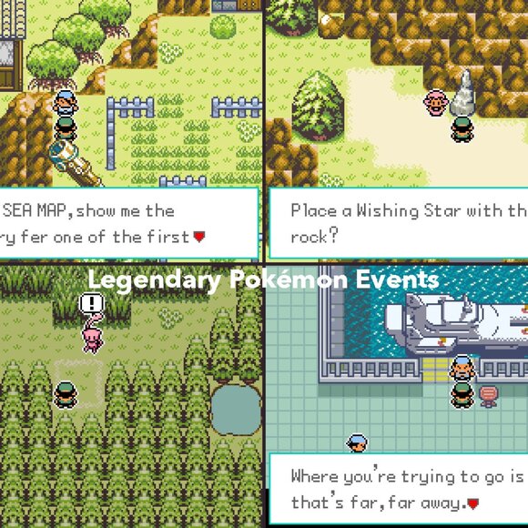 Pokemon Emerald Seaglass GBA ROM Hack Video Game - Picture 4 of 10